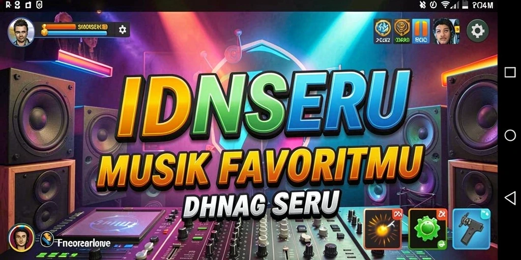 Tampilan gameplay IDNSERU dengan berbagai fitur menarik.