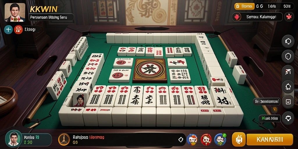 Screenshot gameplay KKWIN yang menampilkan aksi seru permainan Mahjong.