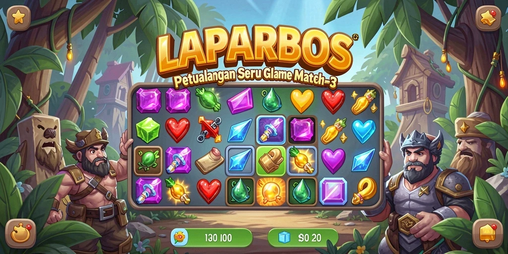 Gameplay seru dengan tantangan mencocokkan objek di LAPARBOS.