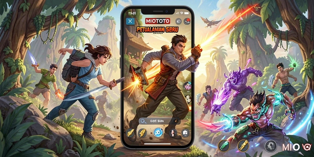 Screenshot gameplay penuh aksi dari MIOTOTO yang seru.