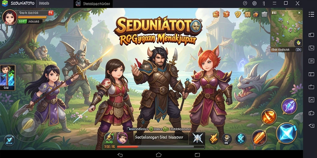 Gambaran gameplay SEDUNIATOTO yang menakjubkan dan mendebarkan.